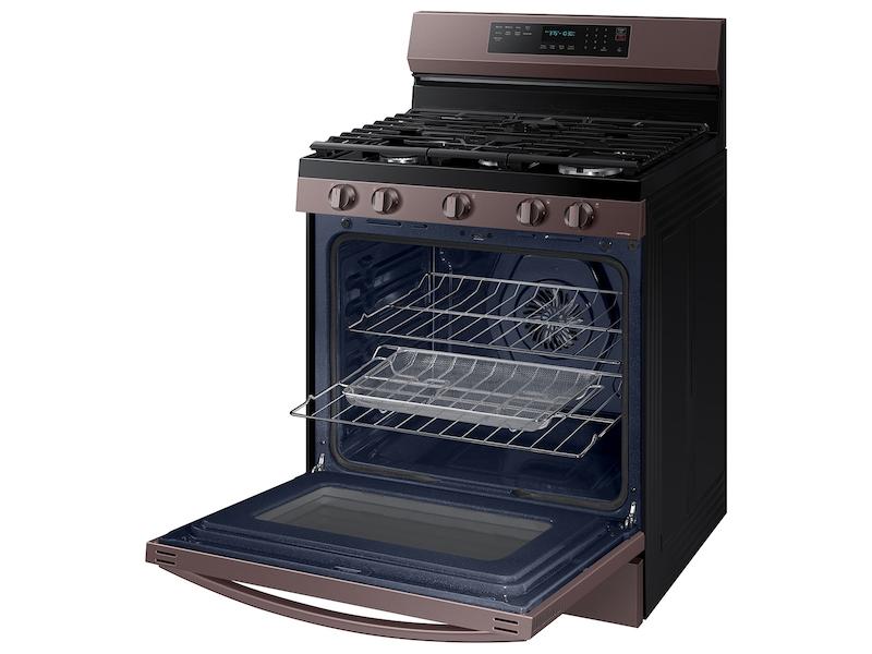 Samsung NX60A6711ST 6.0 cu. ft. Smart Freestanding Gas Range with No-Preheat Air Fry, Convection+ & Stainless Cooktop in Tuscan Stainless Steel - Image 8