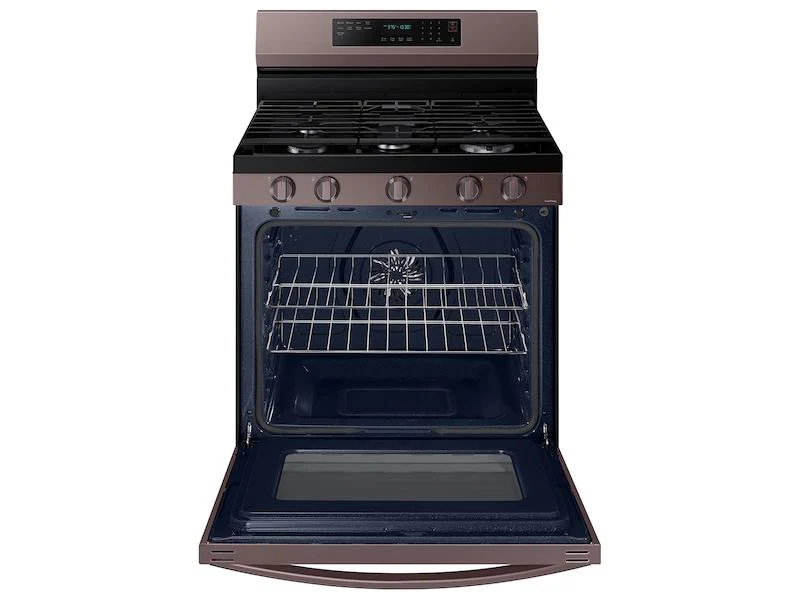 Samsung NX60A6711ST 6.0 cu. ft. Smart Freestanding Gas Range with No-Preheat Air Fry, Convection+ & Stainless Cooktop in Tuscan Stainless Steel - Image 9