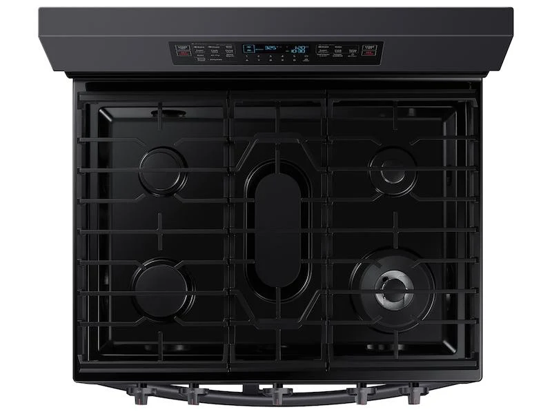 Samsung NX60A6751SG 6.0 cu. ft. Smart Freestanding Gas Range with Flex Duo™ & Air Fry in Black Stainless Steel - Image 4