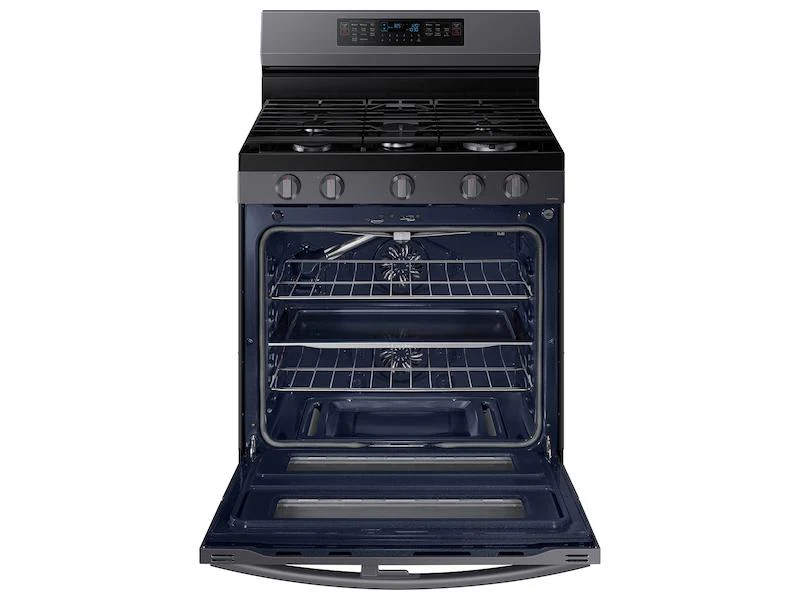 Samsung NX60A6751SG 6.0 cu. ft. Smart Freestanding Gas Range with Flex Duo™ & Air Fry in Black Stainless Steel - Image 7