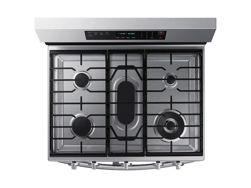 Samsung NX60A6751SS 6.0 cu. ft. Smart Freestanding Gas Range with Flex Duo™, Stainless Cooktop & Air Fry in Stainless Steel - Image 4