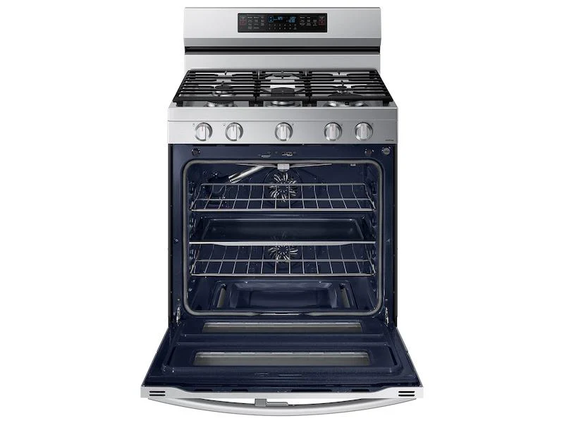 Samsung NX60A6751SS 6.0 cu. ft. Smart Freestanding Gas Range with Flex Duo™, Stainless Cooktop & Air Fry in Stainless Steel - Image 7