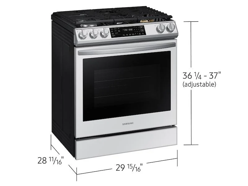 Samsung Bespoke 6.0 cu. ft. Smart Front Control Slide-In Gas Range with Air Fry - Image 2