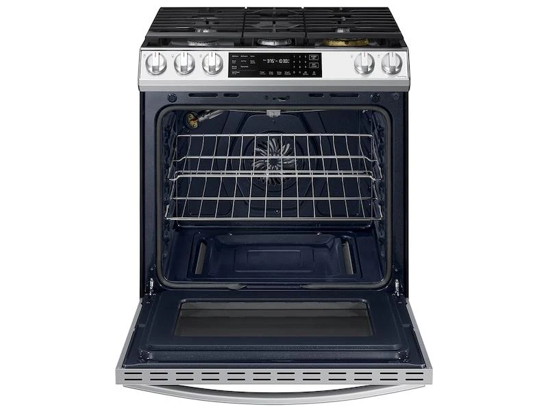 Samsung Bespoke 6.0 cu. ft. Smart Front Control Slide-In Gas Range with Air Fry - Image 4