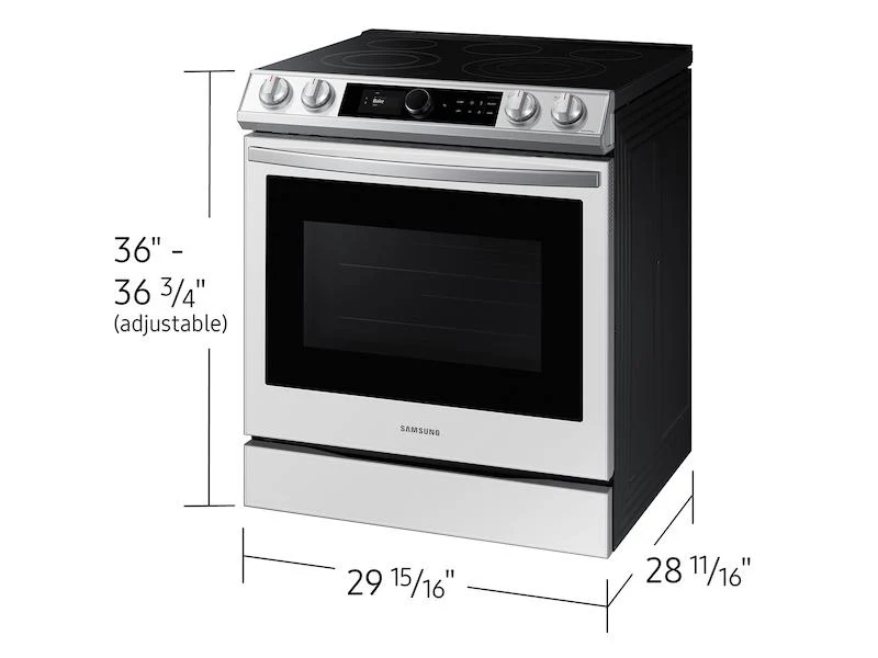 Bespoke Smart Slide-in Gas Range 6.0 cu. ft. with Smart Dial, Air Fry & Wi-Fi in White Glass - Image 3