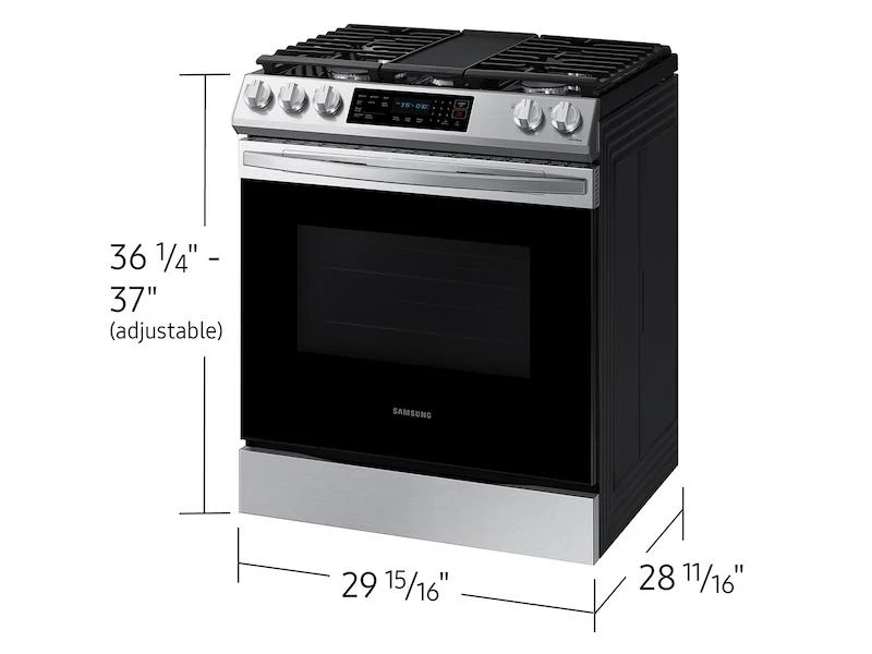 Samsung 6.0 cu. ft. Smart Slide-in Gas Range with Air Fry - Image 2