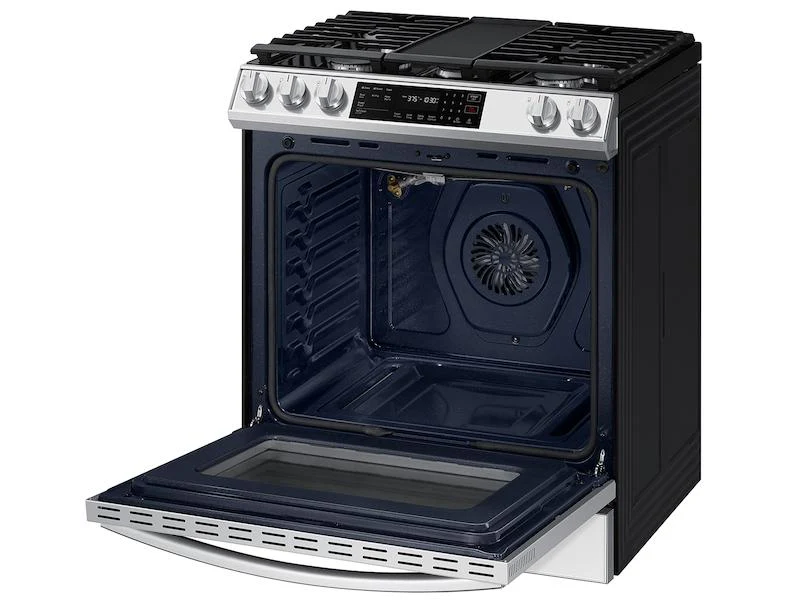 Bespoke 6.0 cu. ft. Smart Slide-in Gas Range with Air Fry & Convection in White Glass - Image 10