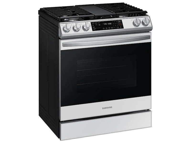 Bespoke 6.0 cu. ft. Smart Slide-in Gas Range with Air Fry & Convection in White Glass - Image 11