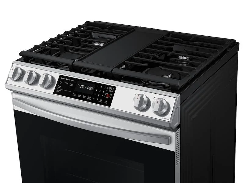 Bespoke 6.0 cu. ft. Smart Slide-in Gas Range with Air Fry & Convection in White Glass - Image 6