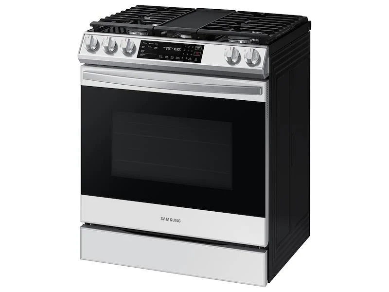 Bespoke 6.0 cu. ft. Smart Slide-in Gas Range with Air Fry & Convection in White Glass - Image 9