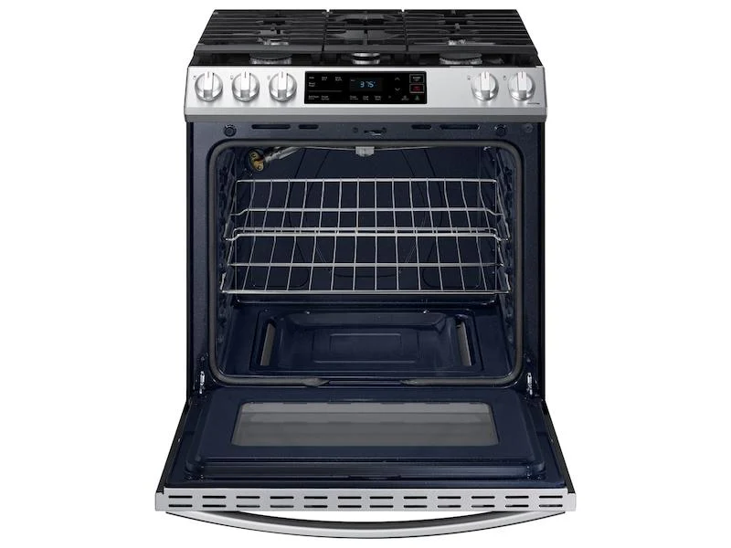 SAMSUNG 6.0 cu. ft. Smart Slide-in Gas Range in Stainless Steel - Image 4