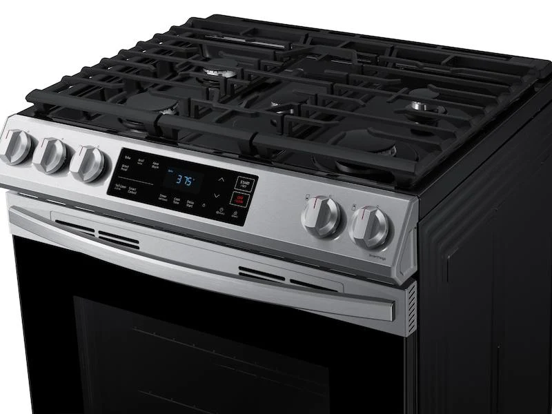 SAMSUNG 6.0 cu. ft. Smart Slide-in Gas Range in Stainless Steel - Image 5