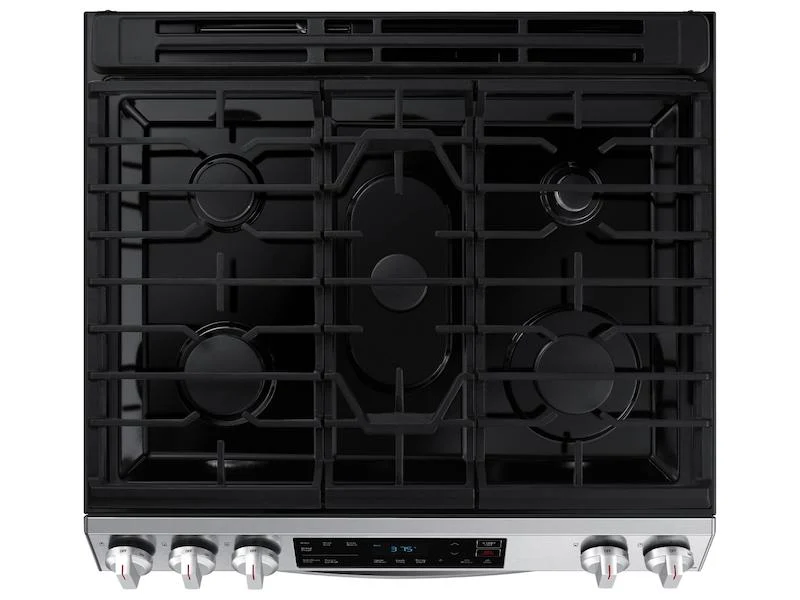 SAMSUNG 6.0 cu. ft. Smart Slide-in Gas Range in Stainless Steel - Image 7