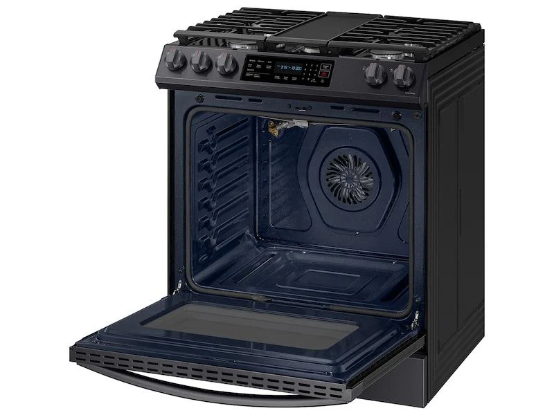 6.0 cu. ft. Smart Slide-in Gas Range with Convection in Black Stainless Steel - Image 10