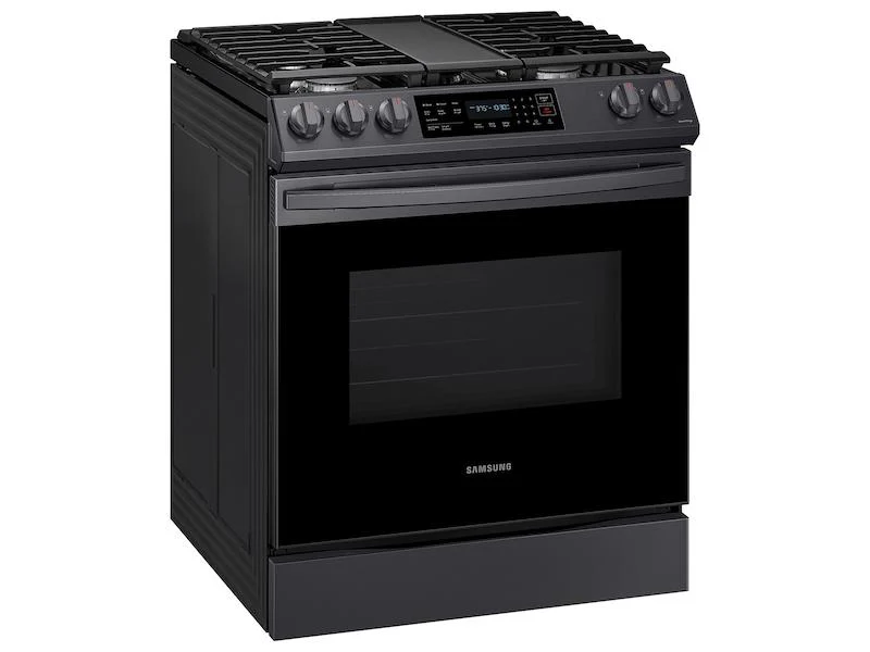 6.0 cu. ft. Smart Slide-in Gas Range with Convection in Black Stainless Steel - Image 11
