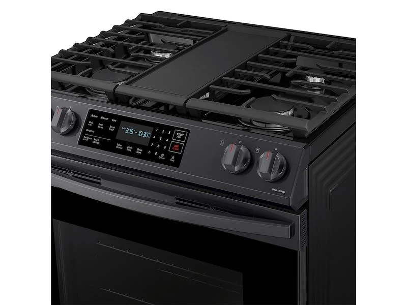 6.0 cu. ft. Smart Slide-in Gas Range with Convection in Black Stainless Steel - Image 5
