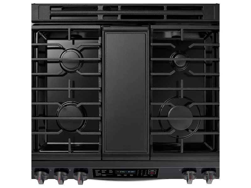 6.0 cu. ft. Smart Slide-in Gas Range with Convection in Black Stainless Steel - Image 7
