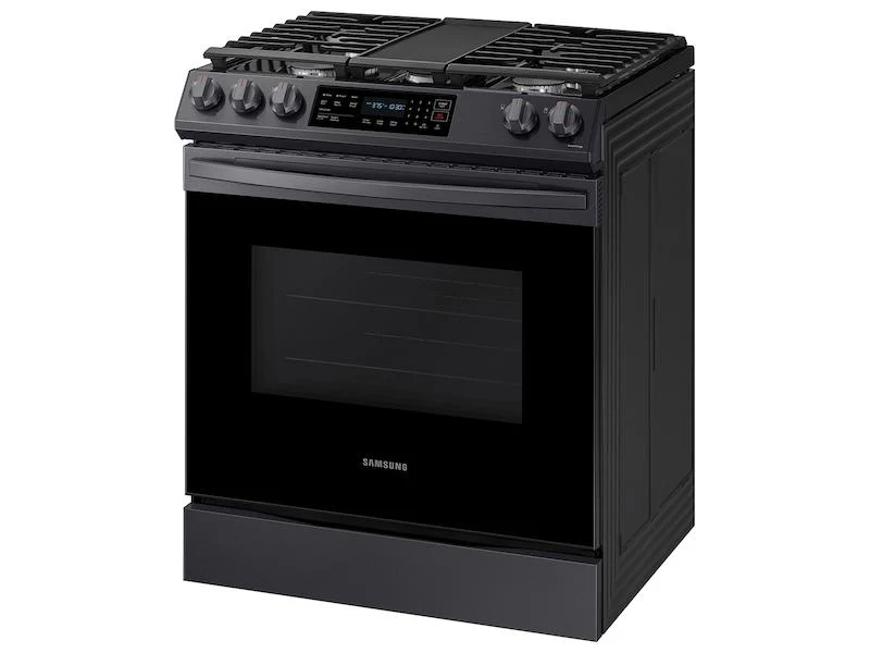 6.0 cu. ft. Smart Slide-in Gas Range with Convection in Black Stainless Steel - Image 8