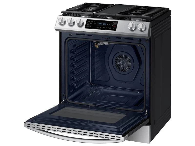 Samsung 6.0 cu. ft. Smart Slide-in Gas Range with Convection in Stainless Steel - Image 10