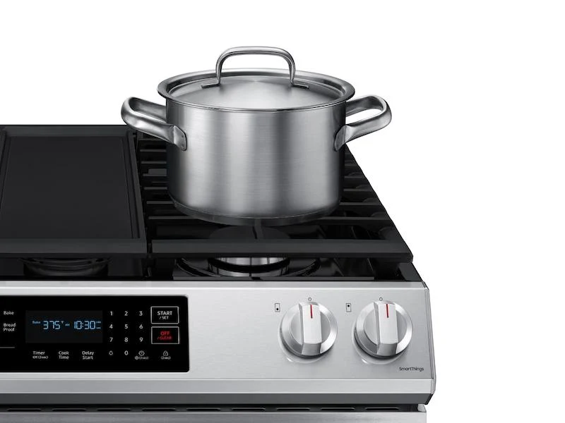 Samsung 6.0 cu. ft. Smart Slide-in Gas Range with Convection in Stainless Steel - Image 6