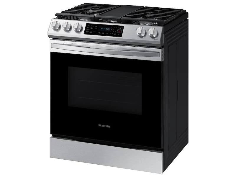 Samsung 6.0 cu. ft. Smart Slide-in Gas Range with Convection in Stainless Steel - Image 8