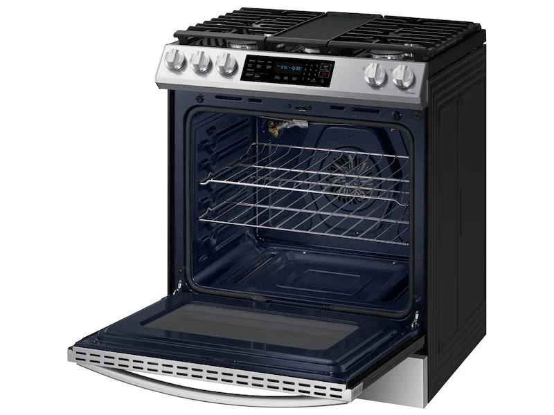 Samsung 6.0 cu. ft. Smart Slide-in Gas Range with Convection in Stainless Steel - Image 9