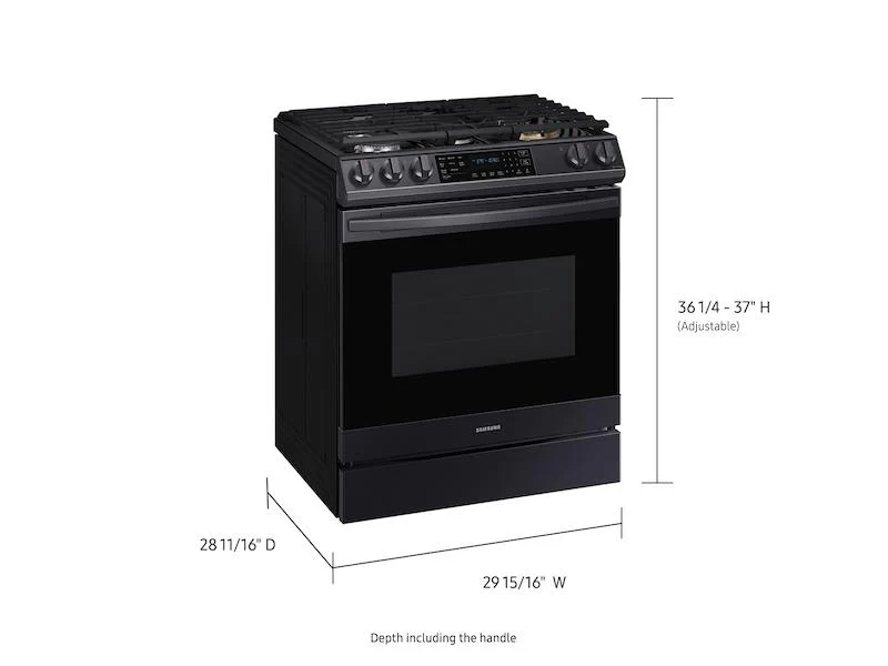 6.0 cu ft. Smart Slide-in Gas Range with Air Fry in Black Stainless Steel - Image 2