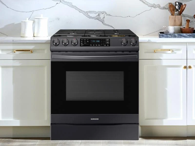 6.0 cu ft. Smart Slide-in Gas Range with Air Fry in Black Stainless Steel - Image 3