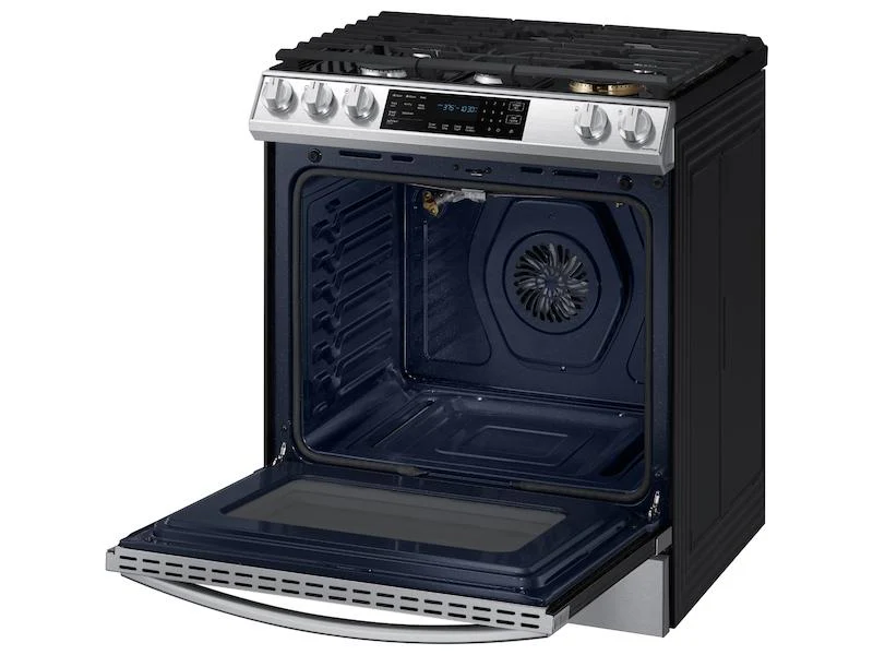 Samsung 6.0 cu. ft. Smart Slide-in Gas Range with Air Fry in Stainless Steel - Image 10