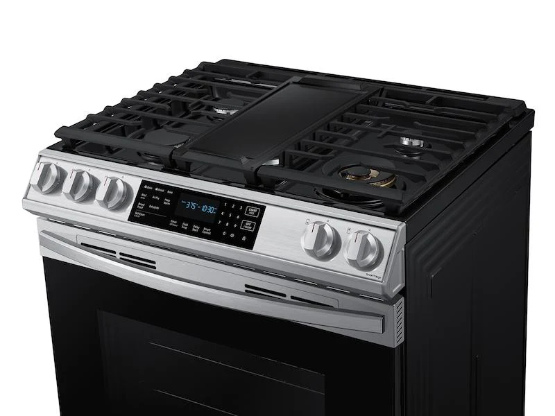 Samsung 6.0 cu. ft. Smart Slide-in Gas Range with Air Fry in Stainless Steel - Image 5