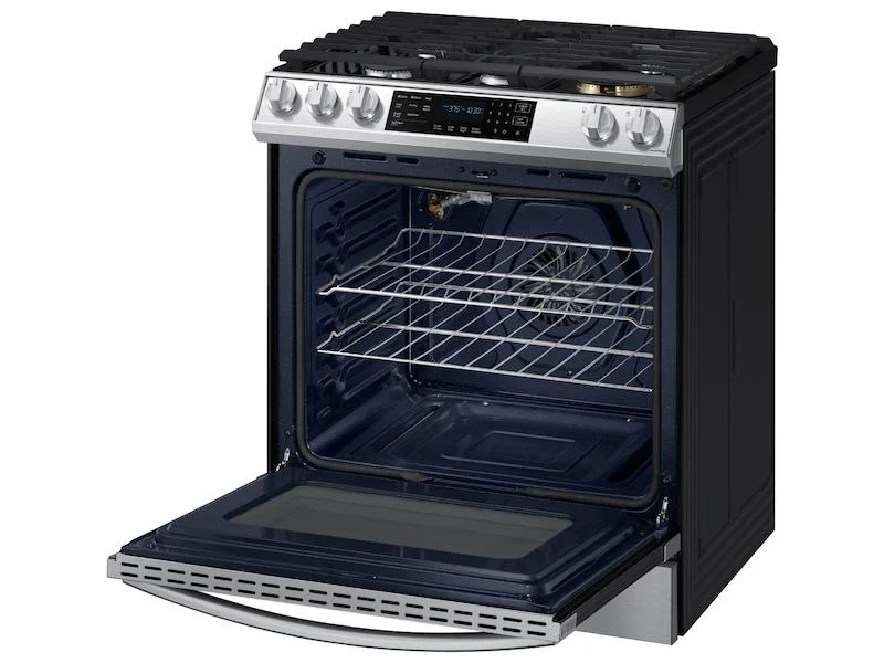 Samsung 6.0 cu. ft. Smart Slide-in Gas Range with Air Fry in Stainless Steel - Image 9