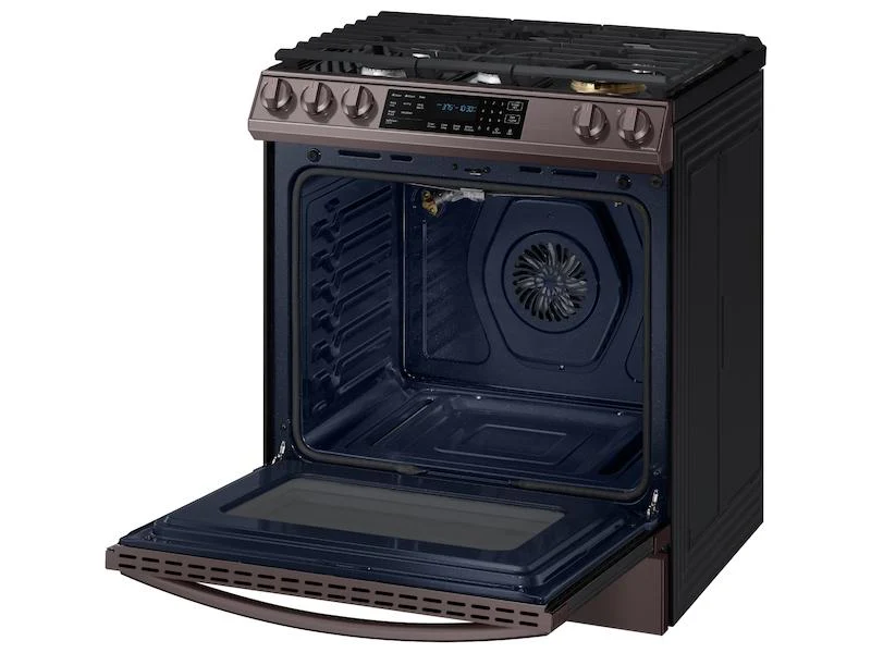 Samsung 6.0 cu ft. Smart Slide-in Gas Range with Air Fry in Tuscan Stainless Steel - Image 11