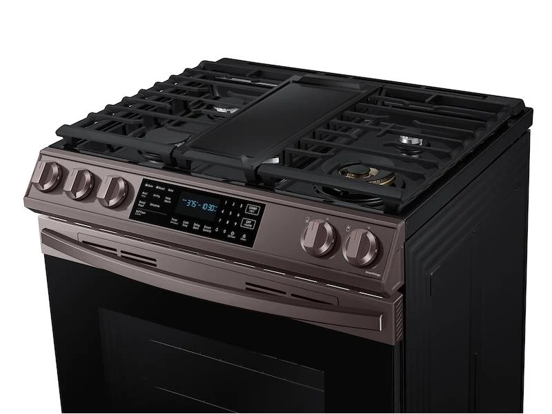 Samsung 6.0 cu ft. Smart Slide-in Gas Range with Air Fry in Tuscan Stainless Steel - Image 6