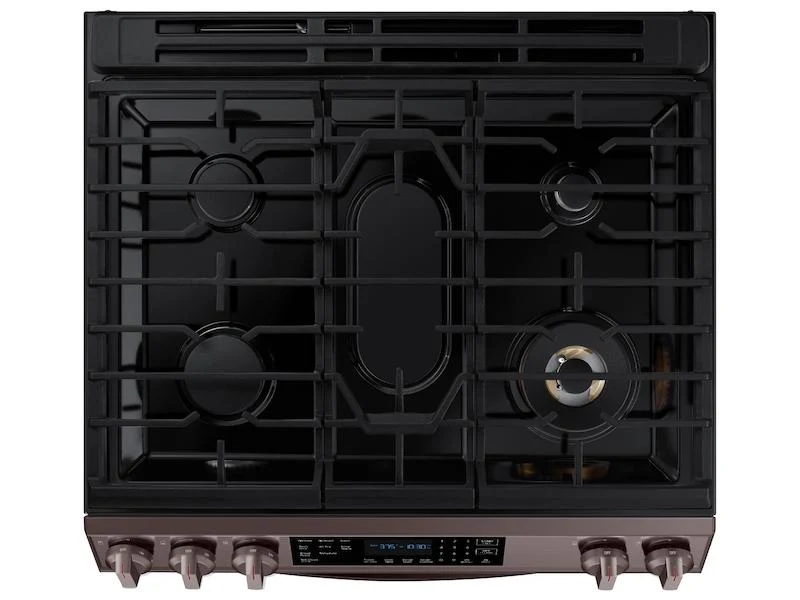 Samsung 6.0 cu ft. Smart Slide-in Gas Range with Air Fry in Tuscan Stainless Steel - Image 8