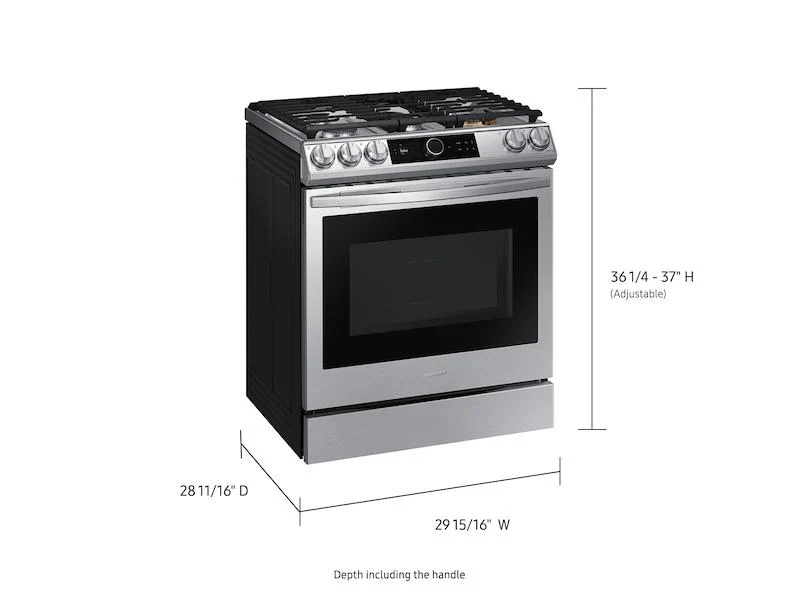 Samsung 6.0 cu ft. Smart Slide-in Gas Range with Smart Dial - Image 3