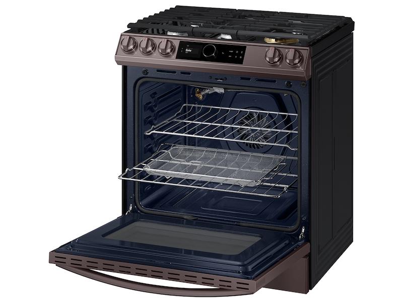 Bespoke Smart Slide-in Gas Range 6.0 cu. ft. with Smart Dial, Air Fry & Wi-Fi in Tuscan Steel - Image 10