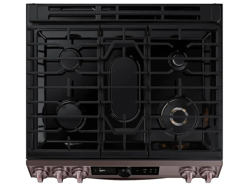 Bespoke Smart Slide-in Gas Range 6.0 cu. ft. with Smart Dial, Air Fry & Wi-Fi in Tuscan Steel - Image 8