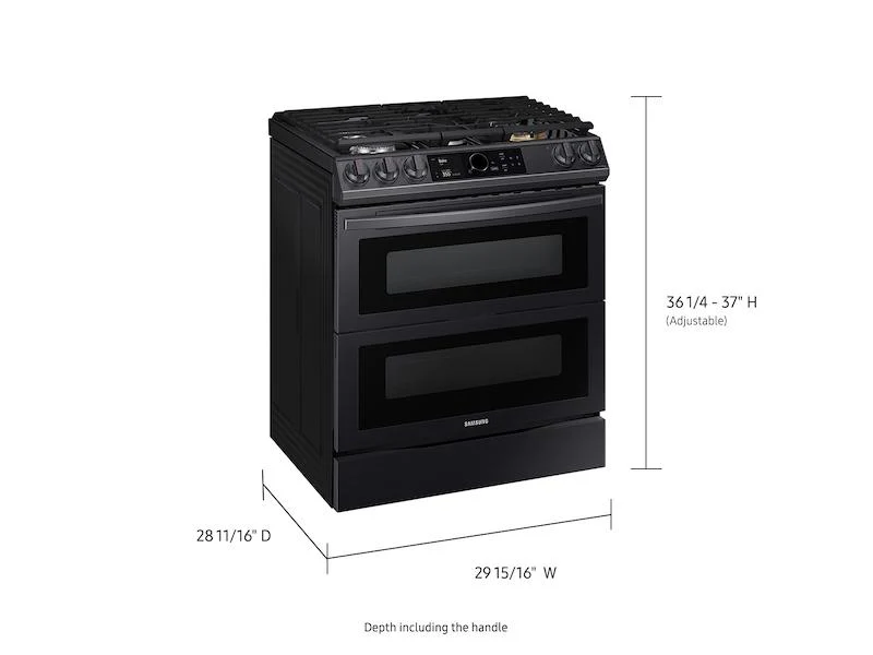 Samsung 6.0 cu ft. Smart Slide-in Gas Range with Flex Duo™, Smart Dial - Image 2