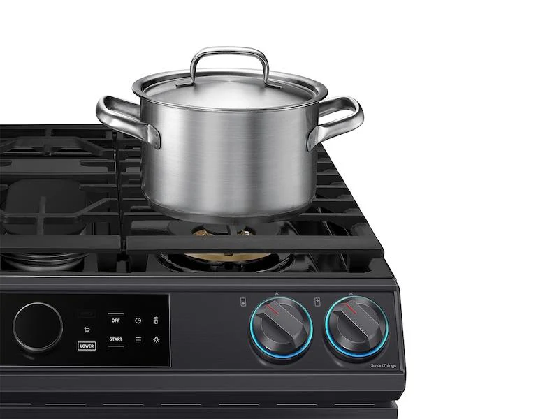 Samsung 6.0 cu ft. Smart Slide-in Gas Range with Flex Duo™, Smart Dial - Image 6