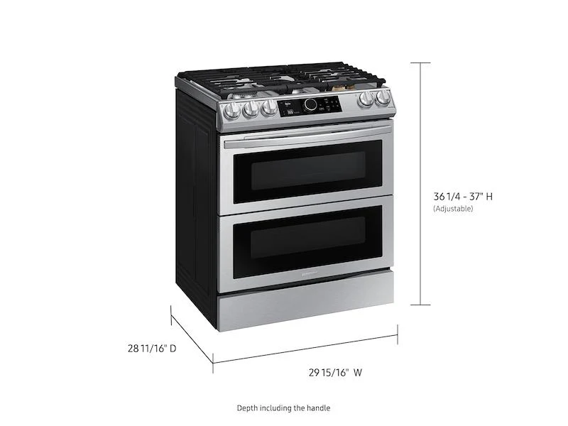 Samsung 6.0 cu ft. Smart Slide-in Gas Range with Flex Duo™, Smart Dial - Image 2
