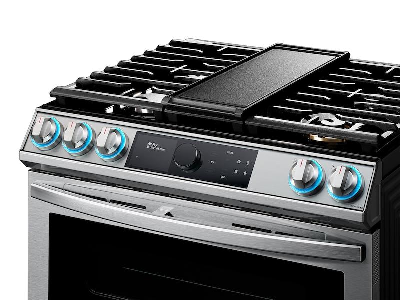 Samsung 6.0 cu ft. Smart Slide-in Gas Range with Flex Duo™, Smart Dial - Image 5