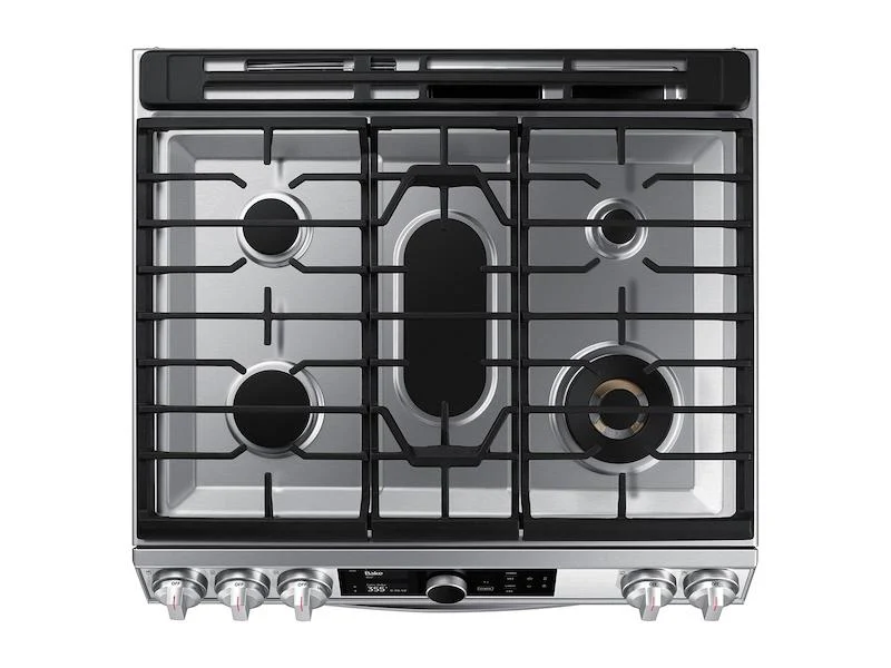 Samsung 6.0 cu ft. Smart Slide-in Gas Range with Flex Duo™, Smart Dial - Image 7