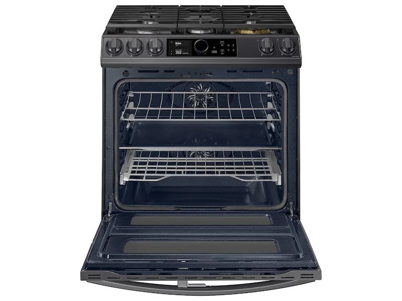 6.3 cu. ft. Flex Duo™ Front Control Slide-in Dual Fuel Range with Smart Dial, Air Fry, and Wi-Fi in Black Stainless Steel - Image 4