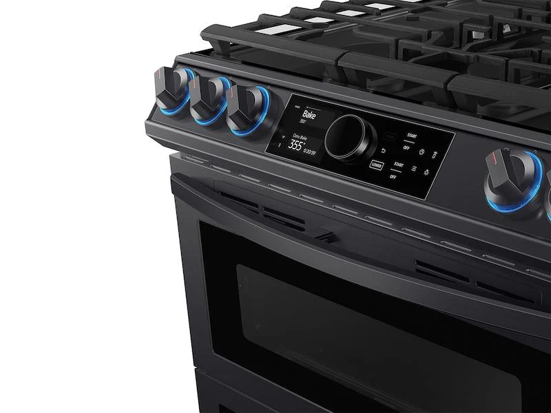 6.3 cu. ft. Flex Duo™ Front Control Slide-in Dual Fuel Range with Smart Dial, Air Fry, and Wi-Fi in Black Stainless Steel - Image 5