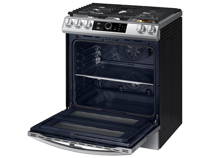 Samsung 6.3 cu. ft. Flex Duo™ Front Control Slide-in Dual Fuel Range with Smart Dial, Air Fry, and Wi-Fi in Stainless Steel - Image 10