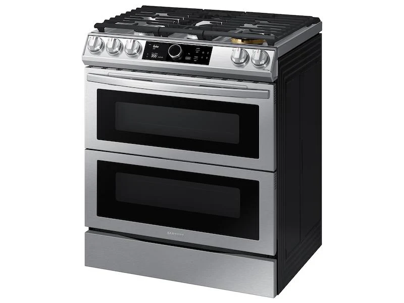 Samsung 6.3 cu. ft. Flex Duo™ Front Control Slide-in Dual Fuel Range with Smart Dial, Air Fry, and Wi-Fi in Stainless Steel - Image 8