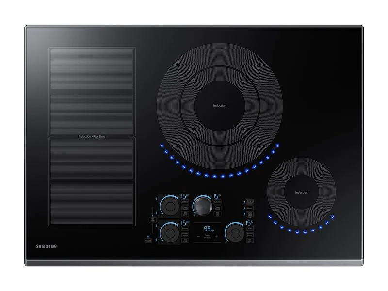 30" Smart Induction Cooktop in Black Stainless Steel