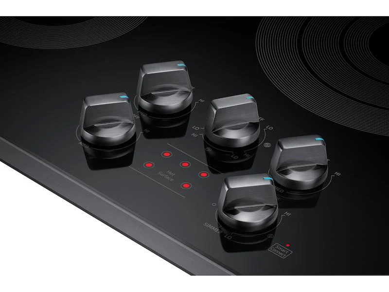 Samsung NZ36K6430RG 36" Smart Electric Cooktop in Black Stainless Steel - Image 2