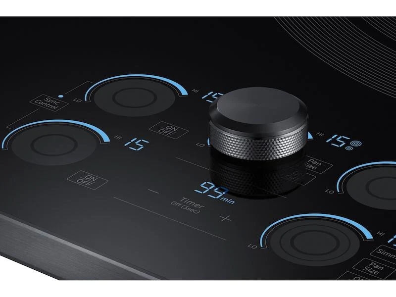 Samsung NZ36K7570RG 36" Smart Electric Cooktop with Sync Elements in Black Stainless Steel - Image 4