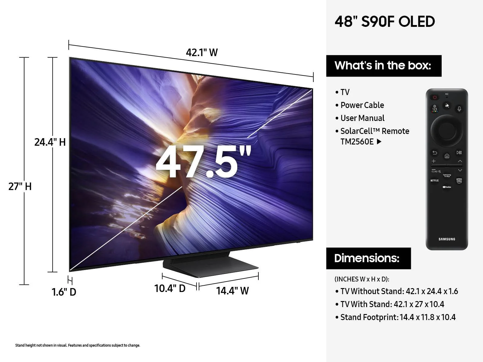 Samsung QN48S90FAEXZA 48 Inch Class OLED S90F - Image 5